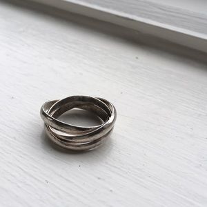 Sterling Silver 3 band ring